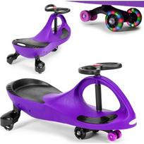 Gravitacinė mašinėlė vaikams su LED ratais, violetinė ECOTOYS