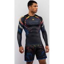 Venum x TEKKEN 8 ilgarankoviai rashguard marškinėliai Yoshimitsu, juodi/oranžiniai