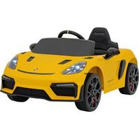 Porsche Spyder RS 718 elektromobilis, geltonas