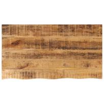 vidaXL Stalviršis, 110x60x2,5cm, mango masyvas, su gyvu kraštu