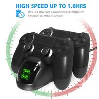 Dviguba įkrovimo stotelė dviem PS4/PS4 Slim/PS4 Pro valdikliams