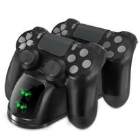 Dviguba įkrovimo stotelė dviem PS4/PS4 Slim/PS4 Pro valdikliams