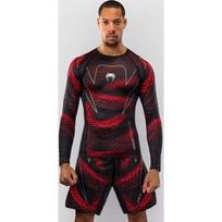 Venum Matupa ilgarankoviai marškinėliai (rashguard) – juodi/raudoni/sidabriniai