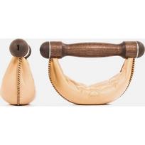 SwingBells riešutmedžio hanteliai, natūralios spalvos, rinkinys - 1 kg
