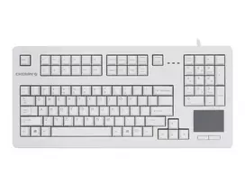 CHERRY G80-11900LUMES-0 TouchBoard Kompaktiška klaviatūra su integruotu jutikliniu kilimėliu, USB, juoda