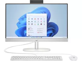 HP All-in-One 24-cr0009nf stalinis kompiuteris, Intel Core i5-1335U, 16GB RAM, 512GB SSD, 23,8 inch Full HD IPS ekranas, Windows 11 Home, baltas
