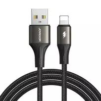 Joyroom SA25-AL3 USB-A to Lightning laidas 1,2 m juodas 3A įkrovimui ir duomenų sinchronizavimui