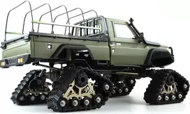 Amewi AMXRock RCX10PTS Scale Crawler Pick-Up Matte Green 1:10 RTR Brushed RC Model Car Electric Crawler 2.4 GHz (22463)