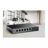 TP-LINK TL-SF1006P 6-Port 10/100Mbps Desktop Switch with 4-Port PoE+ (67W)
