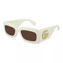 GUCCI GG0811S-002 Moteriški katinuko formos akiniai nuo saulės juodi pilki 53mm