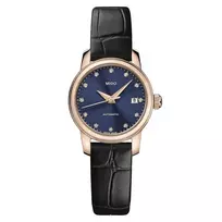 MIDO Baroncelli Lady Day of the Dead Limited Edition Automatinis Laikrodis 25mm Mėlynas Ciferblatas Rožinio Aukso PVD
