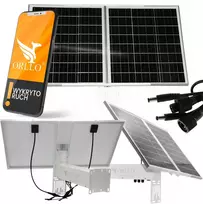 ORLLO SM6030 PRO 60W nešiojamas saulės baterijos įkroviklis su 4 sulankstomais monokristaliniais paneliais, USB-C PD 45W, USB-A QC3.0, DC išėjimu