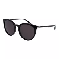 GUCCI Moteriški GG0064SK-001 Stačiakampiai Akiniai nuo Saulės – Juodas Acetato Rėmelis, Pilki Nailono Lęšiai, 55/20/135 mm