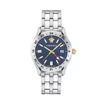 VERSACE V-Race vyriškas laikrodis VE7C00523 41mm nerūdijančio plieno chronografas