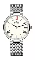 TITONI Airmaster Vyriškas Laikrodis TQ52718S-608 37mm Nerūdijantis Plienas Sidabrinis Ciferblatas