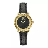 VERSACE Moteriškas Laikrodis VE6I00323 Kvarcinis 35mm Nerūdijantis Plienas Juodas Ciferblatas