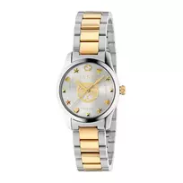 GUCCI G-Timeless moteriškas laikrodis YA126596 27mm nerūdijantis plienas sidabrinis ciferblatas