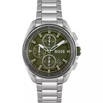 HUGO BOSS Vyrų Laikrodis 1513951 44mm Nerūdijantis Plienas Mėlynas Ciferblatas Chronografas