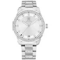 TOMMY HILFIGER Moteriškas Laikrodis 1782757 (36mm) - Sidabrinis Nerūdijančio Plieno Tinklelis