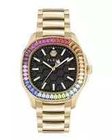Philipp Plein Moteriškas Laikrodis PWTAA1224 The G.O.A.T. Quartz Analoginis 37mm Rožinio Aukso Spalvos Nerūdijantis Plienas