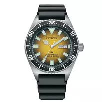 CITIZEN Vyriškas Automatinis Laikrodis NY0120-01X 41mm Juodas Ciferblatas Juodas Guminis Dirželis