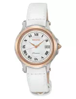 SEIKO Moteriškas Kvarcinis Laikrodis SXDE42P2 28mm Nerūdijantis Plienas Baltas Ciferblatas