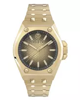 Philipp Plein vyriškas laikrodis PWPMA0324 43mm juodas skeleton ciferblatas silikoninis dirželis