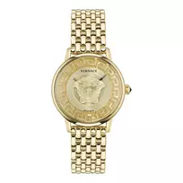VERSACE V-Circle unisex šveicariškas kvarcinis laikrodis 38 mm nerūdijančio plieno juodas ciferblatas odinė apyrankė VE6F00623