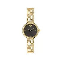 VERSACE V-Motif Moteriškas Šveicariškas Kvarcinis Laikrodis 28mm Nerūdijančio Plieno Sidabrinis VE7A00423