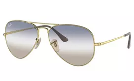 Ray-Ban RB3689 Aviator akiniai Auksiniai Žalia Gradient 58mm Unisex