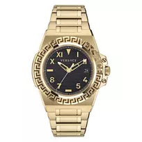 Versace V-Chrono Vyriškas Šveicariškas Kvarcinis Chronografinis Laikrodis VE3I00522 44mm Nerūdijantis Plienas Mėlynas Ciferblatas