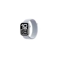 “Apple Watch Series 10 GPS 46mm” sidabrinis aliuminio korpusas su “Blue Cloud Sport Loop” apyranke MWWN3 EU