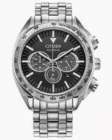 CITIZEN vyriškas Eco-Drive chronografo laikrodis CA4540-54E 43mm nerūdijantis plienas