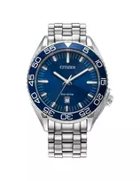 CITIZEN Eco-Drive vyriškas laikrodis AW1770-53L 42mm nerūdijančio plieno mėlynu ciferblatu