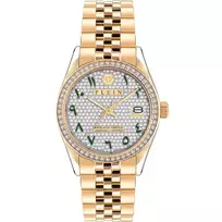 Philipp Plein Moteriškas Laikrodis PW2BA0223 38mm Rožinio Aukso Spalvos Nerūdijantis Plienas Baltas Silikonas