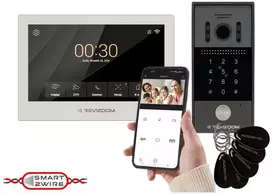 REVIZOOM RM-T273HD WHITE/RC-212HD-CK1 Vaizdo Domofonas su 7 colių TFT-LCD Monitoriumi ir 1080p Lauko Skydeliu