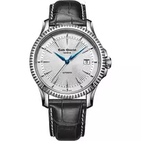 EMILE CHOURIET MAN Automatinis Laikrodis 081155G66272 40mm Juodas Ciferblatas Plieninė Apyrankė