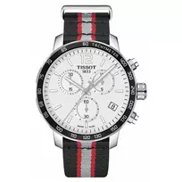 TISSOT T-Sport PRC 200 Vyriškas Šveicariškas Kvarcinis Chronografas 42mm Nerūdijantis Plienas Juodas Ciferblatas