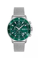 BOSS Velocity Vyriškas Chronografinis Laikrodis 1513905 46mm Juodas Silikonas