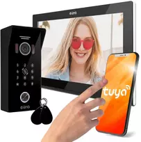 Eura VDP-99C5 Vaizdo durų telefonas, 7 colių TFT LCD, WiFi, RFID, Tuya Smart, juodas