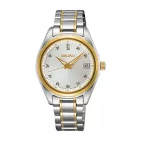 SEIKO Moteriškas Laikrodis SUR582P1 Kvarcinis 32mm Nerūdijantis Plienas Sidabrinis Ciferblatas
