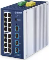PLANET IGS-4215-16T4X Pramoninis L2/L4 valdomas jungiklis – 16 prievadų 10/100/1000 + 4 SFP