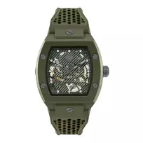 Philipp Plein The $kull vyriškas laikrodis PWVBA0223 44mm nerūdijantis plienas kvarcinis juodas ciferblatas silikoninis dirželis