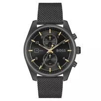BOSS Vyriškas Laikrodis 1514150 (44mm) - Mėlynas Ciferblatas, Nerūdijantis Plienas