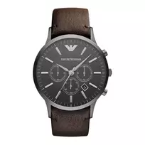 ARMANI AR2462 Vyrų Chronografinis Laikrodis 46mm Nerūdijančio Plieno Mėlynu Ciferblatu