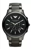 Armani AR1452 Vyriškas keraminis chronografinis laikrodis 43mm juodas