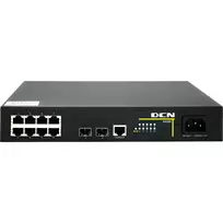 DCN S4200-10P-SI valdomas Layer 2 PoE+ komutatorius, 8x Gigabit RJ45 (PoE+), 2x SFP, 130W