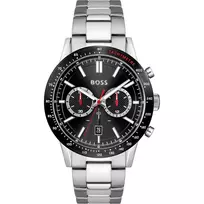 HUGO BOSS Vyrų laikrodis Velocity Chronograph 1513922 44mm Nerūdijantis plienas Mėlynas ciferblatas