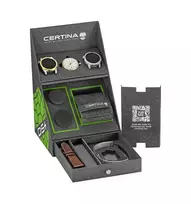 CERTINA DS Action Diver Vyriškas Automatinis Laikrodis 43mm Sidabrinis Ciferblatas Pilkas NATO Dirželis C041407190310