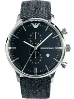 ARMANI AR1690 Vyriškas Analoginis Kvarcinis Laikrodis 43mm Nerūdijantis Plienas Juodas Ciferblatas